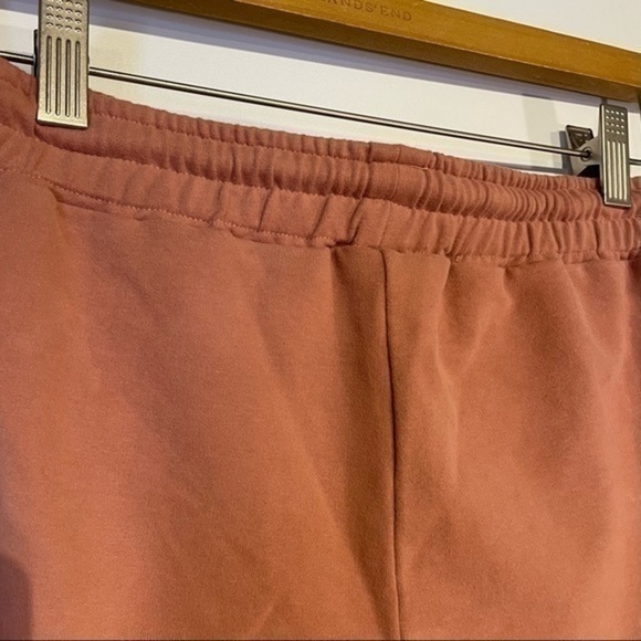 NIA Nordstrom Cotton Blend Shorts Pink Rose Drawstring Waist Gym Shorts Womens S - Picture 4 of 6